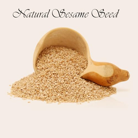 Sesame Seeds Natural ÃƒÂ¢Ã¢â€šÂ¬Ã¢â‚¬Å“ 14 oz Resealable Bag ÃƒÂ¢Ã¢â€šÂ¬Ã¢â‚¬Å“ Whole Raw Unhulled Seeds for Cooking, Baking & Garnishing by Mecca Foods