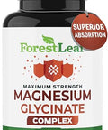 Forestleaf Magnesium Glycinate 500Mg Complex - Magnesium Supplement Capsules For Sleep And Calmness - Non-Gmo 3Rd Party Tested - 150 Pills For Women & Men By Forestleaf