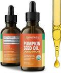 Pumpkin Seed Oil - USDA Organic - Cold Pressed for Hair, Prostate, and Hormone Support - 2 Month Supply - Liquid Drops for Men and Women - Vegan, Non-GMO, and Gluten Free - Unflavored, 1 Fl Oz