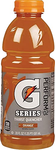 Gatorade Sports Drink Wide Mouth 20 Oz Bottles Orange 480 Fl Oz (Pack of 24)