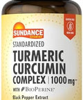 Sundance Turmeric Curcumin Complex 1000Mg 60 Capsules With Bioperine Nongmo And Gluten Supplement
