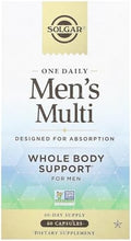 Solgar One Daily MenS Multivitamin Whole Body Support Supplement Highly Absorbable Delayed Release One Daily Multi Vitamin Capsules For Men Immune Heart Energy Stress and Muscle Health 60 Servings