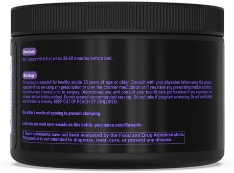 Pescience Haze Sleep Powder Melatonin- Unflavored Sleep Support With 5-Htp Theanine Myo-Inositol And Magnesium 30 Servings