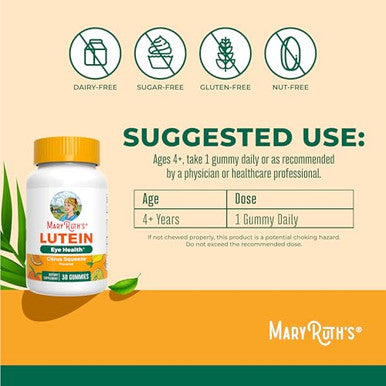 Maryruth's Lutein Gummies With Zeaxanthin 30 Count