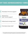Himalaya Ashwagandha +Immune With Vitamin C For Active Immune Support & Hello Alert Mind For Energy Focus & Attention 60 Capsules Each Bundle