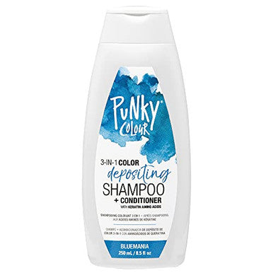 Punky Bluemania 3-In-1 Color Depositing Shampoo & Conditioner With Shea Butter And Pro Vitamin B That Helps Nourish And Strengthen Hair 8.5 Oz