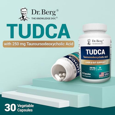 Dr Berg Nutritionals Tudca Supplement (Tauroursodeoxycholic Acid) 30 Capsules