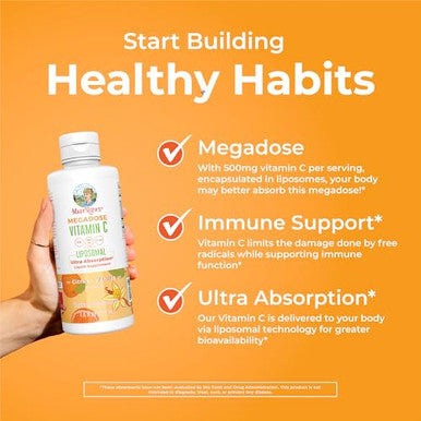 Maryruth's Turkey Tail Mushroom Liposomal (Chocolate Fudge) & Vitamin C Liposomal