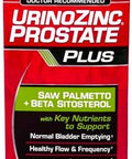 Urinozinc Prostate Plus, Saw Palmetto & Beta Sitosterol Supplement For Men, Reduce Frequent Urination (2 Month Supply, 120 Count)