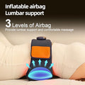 Asopal Heated Lumbar Massager With Inflatable Airbag Support Vibration & Heat 3 Independent Modes Lower Back Massager Cordless Rechargeable Remote Control For Sore Muscle Relaxation And Daily Comfort