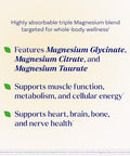Natrol Triple Magnesium Complex Supplement Glycinate Citrate & Taurate 200Mg High Absorption Support Whole Body Wellness 60 Capsules