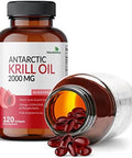 Futurebiotics Antarctic Krill Oil 2000Mg With Astaxanthin Omega3S Epa Dha And Phospholipids 100% Pure Premium Krill Oil Heavy Metal Tested Non Gmo 120 Softgels