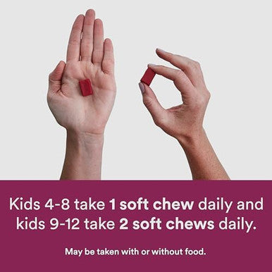 Smartypants Mineral Chews: Magnesium Citrate & Calcium Supplement With Vitamin D3, Vitamin C, Vitamin K2, Zinc & Selenium For Immune Support, 60 Count (30 Day Supply)