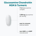 Micro Ingredients Glucosamine Chondroitin Msm And Turmeric Supplement 300 Bisected Tablets 1500 Mg Glucosamine Per Serving 7-In-1 With Boswellia Hyaluronic Acid & Collagen Complex