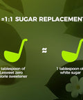 Lesweet Monk Fruit Sweetener 16 oz and Lesweet Classic Zero Calorie Sweetener, Erythritol Sweetener with Stevia Extract 16 oz