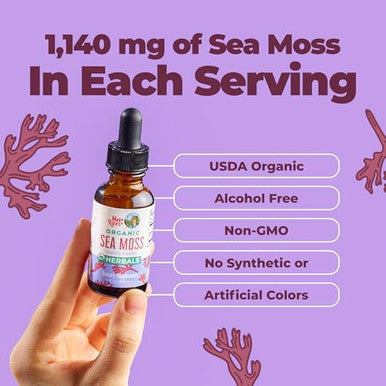 Maryruth's Organic Irish Sea Moss Liquid Drops 1 Fl Oz