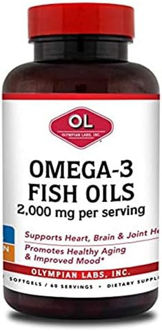 Olympian Labs Enteric Coated Omega 3 Fish Oils 2000 Mg Per Serving/ 60 Servings 120 Softgels