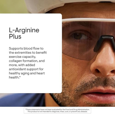 Thorne - L-Arginine Plus - Added Antioxidant Support - Supports Heart Health Nitric Oxide Production Exercise Capacity & Optimal Blood Flow - Third-Party Certified - Dairy-Free 180 Capsules