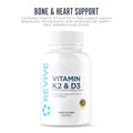 Revive Md Vitamin D3 & K2 Supplement For Women & Men - Physician Formulated K2 & D3 Vitamin Supplement Supports Bone Health & Muscle Strength - Immune & Cardiovascular Support (60 Servings)