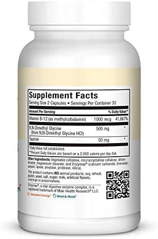 Maxi Health Maxi Methyl Dmg Plus 60 Capsules