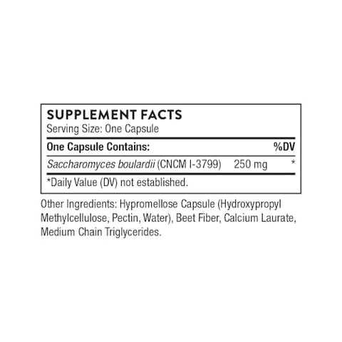 Thorne - Sacro-B - Saccharomyces Boulardii - Shelf Stable Probiotic - Gut Health Supplement To Support Immune Function In The Gut - Occasional Diarrhea Relief - Third-Party Certified 60 Capsules