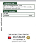 Natures Aid D-Mannose 1000mg (Suitable For Vegans) 60 Tablets