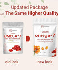 Micro Ingredients Vegan Omega-7 Sea Buckthorn Oil 240 Vegetarian Softgels 2-In-1 With Evening Primrose Oil Plant Based Botanical Oil Blend Non-Gmo Gluten & Carrageenan Free