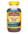 Nature Made - Advanced Multi Gummies Supplement For Him With Magnesium And Calcium - Mixed Berry Flavor 195 Ct Plus Bonus 2 Sugar Free White Peach Hydration Sticks