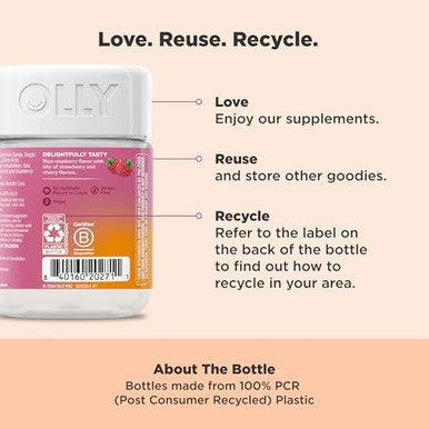 Olly Focused Thinker Brainy Chews Omega3 Ala Vitamins B6 & B12 Plus Thai Ginger Extract For Alertness Concentration & Cognitive Performance Support Vegetarian Raspberry 20 Count