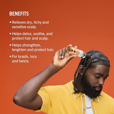 Aunt Jackie'S Braid + Twist Collection Scratch Zone Itch & Tension Treatment Serum Relieve Dry Itchy Scalp With Witch Hazel Biotin And Honey 4 Fl Oz