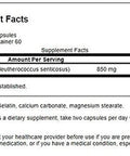 Swanson Eleuthero Root 425 Milligrams 120 Capsules