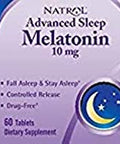 Natrol Advanced Sleep Maximum Strength 10 Mg Tablets Melatonin 60 Count