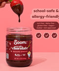Soom Foods Chocolate Sea Salt Sesame Spread 12oz (2 Pack) Made with 4 Ingredients Low Sugar DairyFree NutFree GlutenFree Palm OilFree 5g Protein Better for You Chocolate Tahini Spread