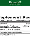 Emerald Labs Pomegranate Extract - Pomegranate Extract (40% Ellagic Acid) & Pomegranate Juice Powder For Immune Response & Heart Support - 60 Vegetable Capsules (30-Day Supply)