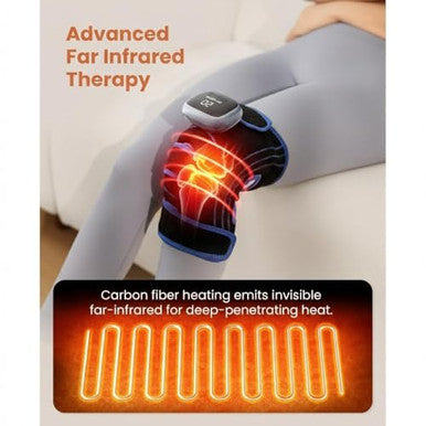 Bob And Brad Cordless Far Infrared Knee Heating Pad For Pain Relief Fsa-Hsa Eligible Deep Tissue Heated Wrap For Arthritis Meniscus Tear Tendinitis Portable Electric Brace For Elbow Arm & Leg