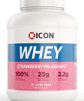 ICON Nutrition 100% Whey Protein 2.27kg Strawberry Milkshake