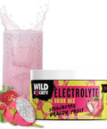 Wild Society - Premium Zero Sugar Electrolytes Powder Drink Mix 3X Absorption Magnesium Glycinate - Sugar Low Calorie Science Backed Refreshing Hydration Strawberry Dragon Fruit 30 Servings