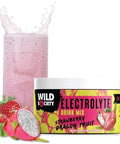 Wild Society - Premium Zero Sugar Electrolytes Powder Drink Mix 3X Absorption Magnesium Glycinate - Sugar Low Calorie Science Backed Refreshing Hydration Strawberry Dragon Fruit 30 Servings
