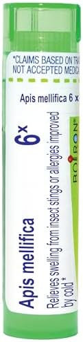 Boiron Apis Mellifica 6X For Swelling From Insect Stings Or Allergies 80 Pellets