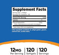 Nutricost Astaxanthin 12Mg Nongmo And Gluten 120 Softgels (4 Month Supply)