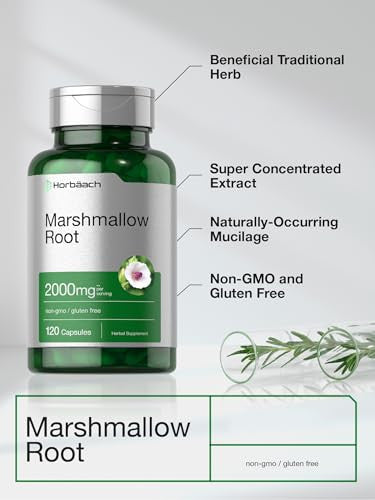 Horbaach Marshmallow Root Capsules 120 Count