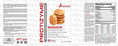 Metabolic Nutrition Protizyme 100 Whey Protein Powder High Protein Low Carb Low Fat Whey Protein Digestive Enzymes 24 Essential Vitamins And Minerals 4 Pound (52 Ser)