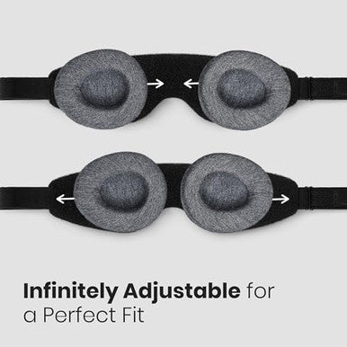 Manta Sleep Manta Slim Sleep Mask Ultra-Light Blackout Eye Mask With Adjustable Eye Cups Soft Strap For Comfortable Sleep Minimalist Design For Better Rest