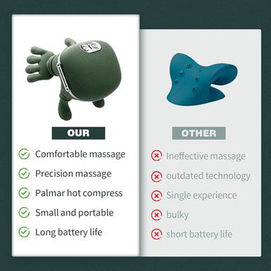 Dojavop Neck Massager With Heat Cordless Deep Tissue Massager For Neck And Shoulder Pain Relief Bionic Hand Electric Cervical Back Massager