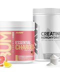 Raw Nutrition Creatine Monohydrate & Citrus Grapefruit Pre-Workout Powder Bundle