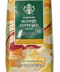 Starbucks Blonde Espresso Roast (1 lb) Light Roast Whole Bean Coffee