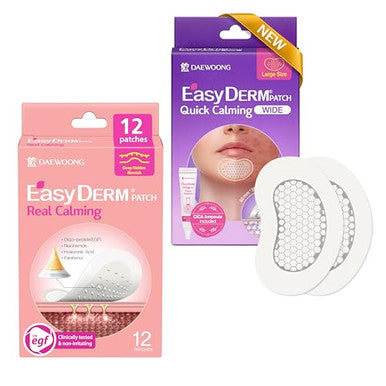 Dweasyderm Easyderm Real Calming Micropoint Niacinamide Dark Spot Pimple Patches And Quick Calming Wide Large Magnesium Pimple Patch With Cica Serum