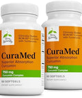 Terry Naturally Curamed 750Mg Antioxidant Supplement For Brain & Heart Health Supplement With Highpotency Curcumin Complex Kidney Liver & Immune Health Support 60 Softgels (Pack Of 2)