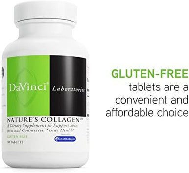 Davinci Labs Natures Collagen Biocell Collagen Supplement With Msm & Glucosamine Helps To Support Joint Health Skin Health & Connective Tissues Gluten 90 Tablets