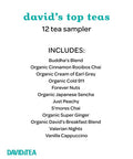 Davidstea David s Top Teas Sampler Loose Leaf Tea Set Assortment of 12 Fan Favourite Teas 109 g / 3.8 oz